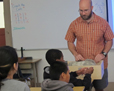 Steve Skinner visiting 6th grade class