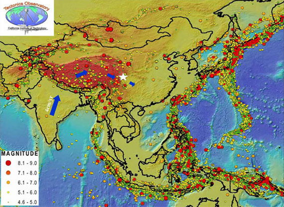 Chengdu seismo map
