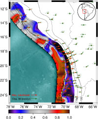 gps data and model results for coupling